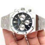 Swiss Grade Audemars Piguet Royal Oak 7750 Watch - Stainless Steel Black Dial